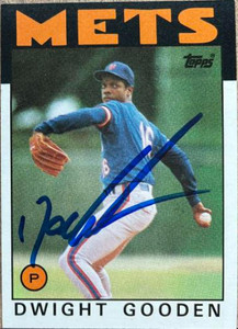 SOLD 137407 Dwight Gooden Autographed 1986 Topps #250