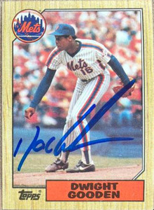 Dwight Gooden Autographed 1987 Topps #130