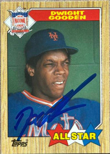 Dwight Gooden Autographed 1987 Topps Tiffany #603