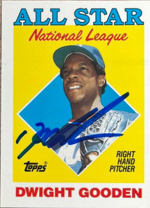 Dwight Gooden Autographed 1988 Topps Tiffany #405