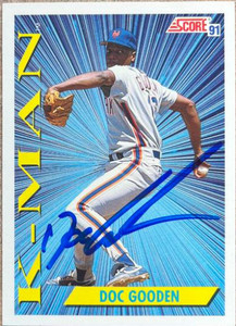 Dwight Gooden Autographed 1991 Score #685