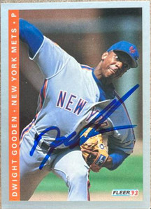 Dwight Gooden Autographed 1993 Fleer #474