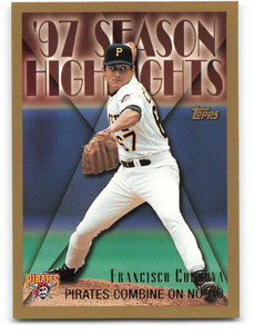 SOLD 65498 1998 Topps #267 Ricardo Rincon/Francisco Cordova SH VG Pittsburgh Pirates 
