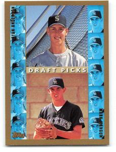 1998 Topps #491 Ryan Anderson/Mark Mangum VG RC Rookie Seattle Mariners/Colorado Rockies 