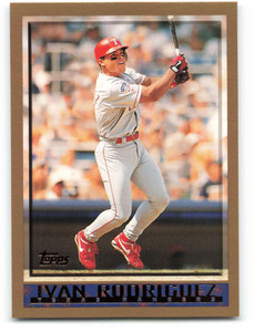 SOLD 65523 1998 Topps #292 Ivan Rodriguez VG Texas Rangers 