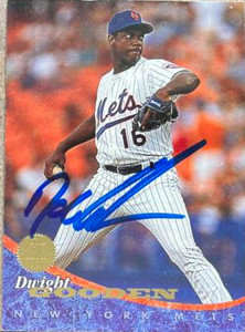 Dwight Gooden Autographed 1994 Leaf #10