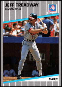 1989 Fleer Update #U-75 Jeff Treadway NM-MT Atlanta Braves 