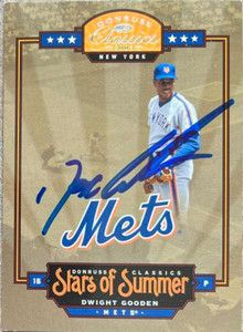 SOLD 137624 Dwight Gooden Autographed 2005 Donruss Classics - Stars of Summer #BOS-9 SN1000