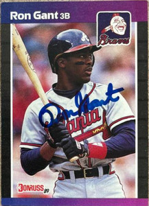 Ron Gant Autographed 1989 Donruss #50