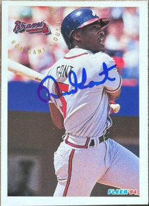 Ron Gant Autographed 1994 Fleer #358