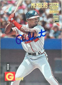Ron Gant Autographed 1994 Stadium Club Members Only 50 #26