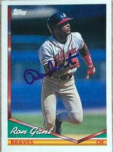 Ron Gant Autographed 1994 Topps #166