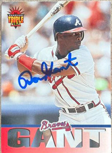 Ron Gant Autographed 1994 Triple Play #43