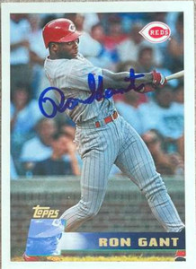 Ron Gant Autographed 1996 Topps #70
