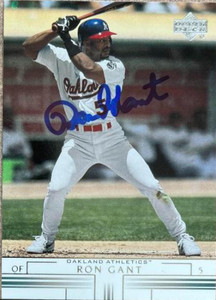 SOLD 138594 Ron Gant Autographed 2002 Upper Deck #66