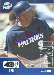 Ron Gant Autographed 2002 Upper Deck 40 Man #871