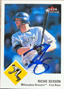 Richie Sexson Autographed 2003 Fleer Tradition #176