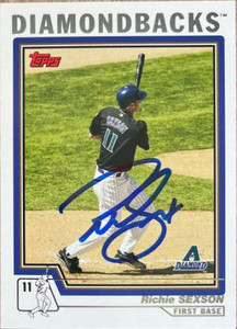 Richie Sexson Autographed 2004 Topps Traded & Rookies #T25 Richie Sexson Autographed 2004 Topps Traded & Rookies #T25