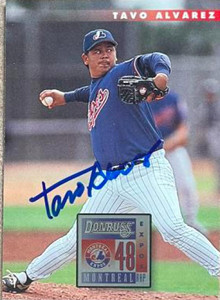 Tavo Alvarez Autographed 1996 Donruss #516