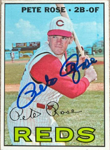 SOLD 138719 Pete Rose Autographed 1967 Topps #430