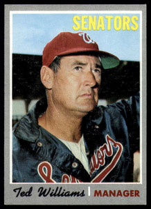 1970 Topps #211 Ted Williams Manager, UER VG Washington Senators 