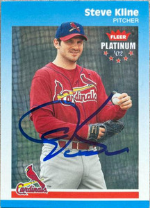 Steve Kline Autographed 2002 Fleer Platinum #26