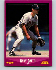 1988 Score #62 Gary Gaetti VG Minnesota Twins 