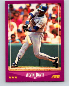 1988 Score #83 Alvin Davis VG Seattle Mariners 