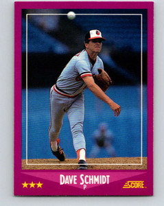 1988 Score #103 Dave Schmidt VG Baltimore Orioles 