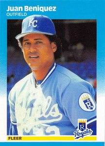1987 Fleer Update #U-3 Juan Beniquez NM-MT Kansas City Royals 