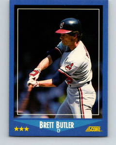 1988 Fleer #603 Brett Butler VG Cleveland Indians - Under the Radar Sports