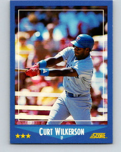 1988 Score #127 Curtis Wilkerson VG Texas Rangers 
