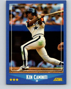 1988 Score #164 Ken Caminiti VG RC Rookie Houston Astros 