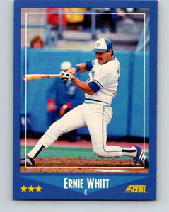 1988 Score #168 Ernie Whitt VG Toronto Blue Jays 