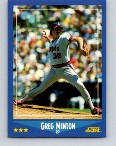 1988 Score #176 Greg Minton VG California Angels 
