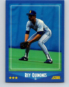 1988 Score #192 Rey Quinones VG Seattle Mariners 