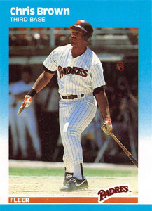 1987 Fleer Update #U-11 Chris Brown NM-MT San Diego Padres 