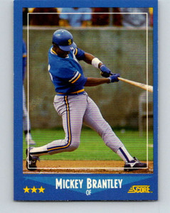 1988 Score #213 Mickey Brantley VG Seattle Mariners 