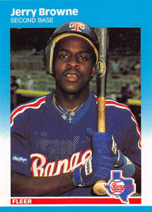 1987 Fleer Update #U-12 Jerry Browne NM-MT Texas Rangers 