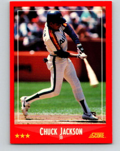 1988 Score #222 Chuck Jackson VG RC Rookie Houston Astros 