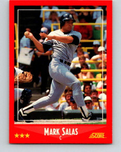 1988 Score #232 Mark Salas VG New York Yankees 