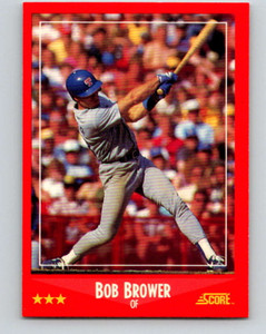 1988 Score #236 Bob Brower VG Texas Rangers 