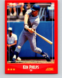 1988 Score #256 Ken Phelps VG Seattle Mariners 