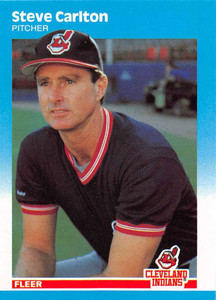 1987 Fleer Update #U-17 Steve Carlton NM-MT Cleveland Indians 