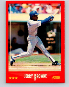 1988 Score #278 Jerry Browne VG Texas Rangers 