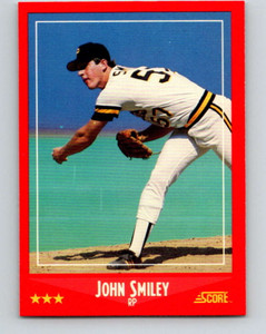1988 Score #287 John Smiley VG RC Rookie Pittsburgh Pirates 