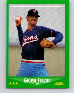 1988 Score #332 George Frazier VG Minnesota Twins 