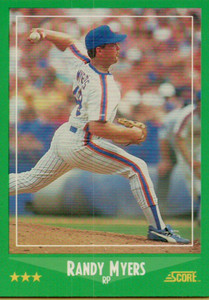 1988 Score #336 Randy Myers VG New York Mets 