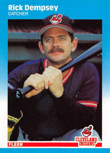 1987 Fleer Update #U-26 Rick Dempsey NM-MT Cleveland Indians 