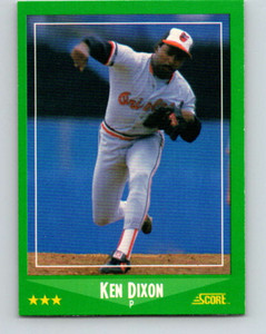 1988 Score #411 Ken Dixon VG Baltimore Orioles 